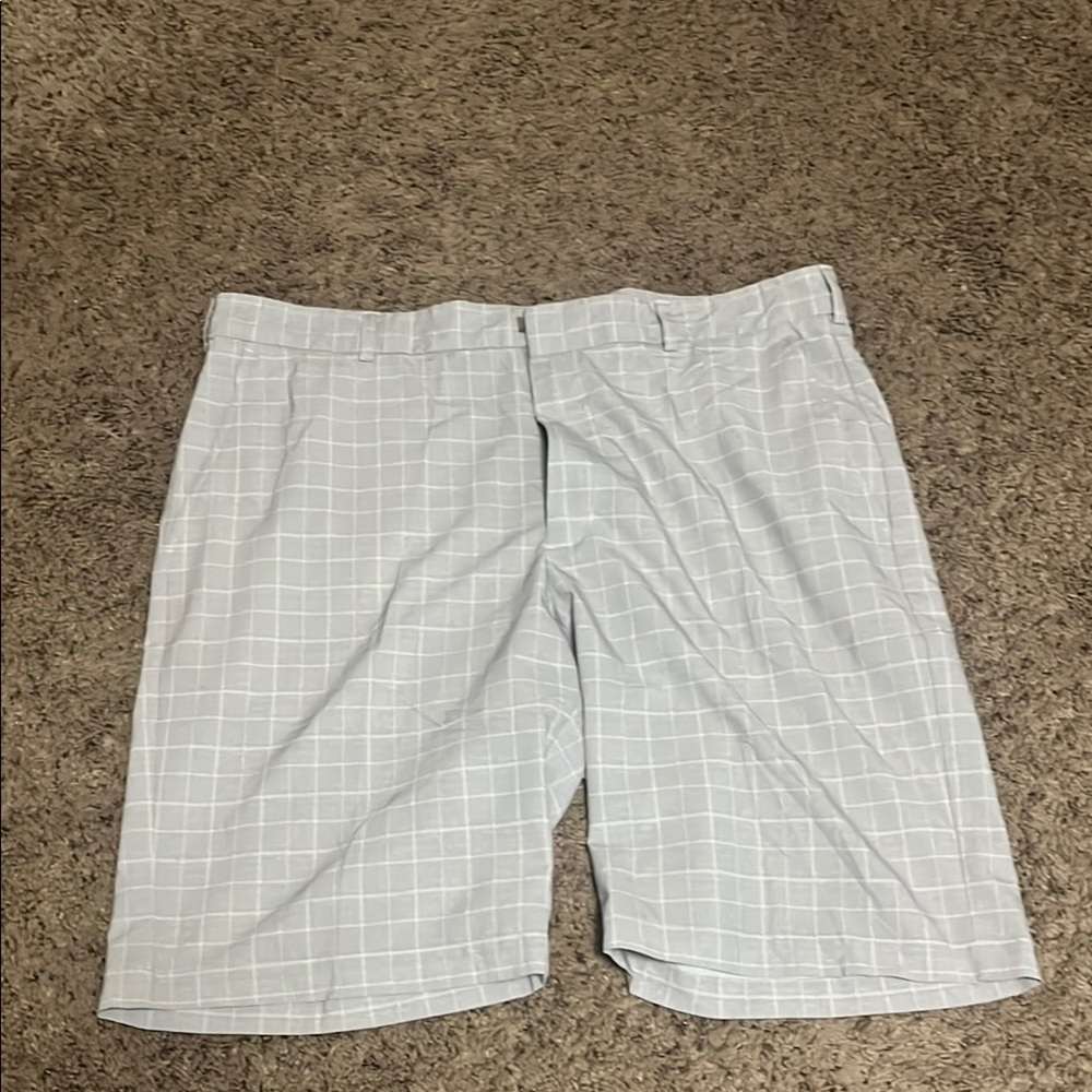 Walter Hagen Gray Checkered Men's Shorts